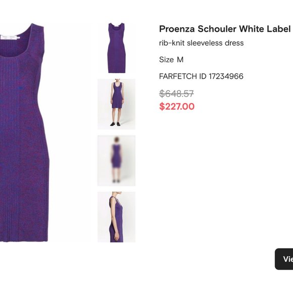 Proenza Schouler White Label rib-knit sleeveless dress - Picture 2 of 4